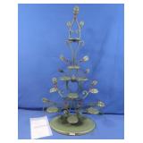 Metal Leaf Shaped Candle Stand