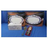 NIB Silverplate Flatware Holders, Serving