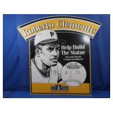 Roberto Clemente Statue Fund Cardboard Promo