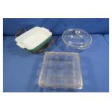 Small Pyrex Dish, Glass Bowl w/Lid & more