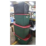 4 Storage Totes-15, 22 & 2-36 Gal