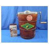 Vintage White Mountain Wooden Ice Cream Maker