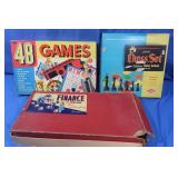 Vintage Games & Chess Set