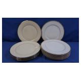 5 Lenox Solitaire Dinner Plates, 7-4 Crown China