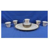 Lenox-Lowell Serving Platter, 4 Solitare Cups, 6