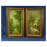 Framed Oil on Canvas, I Catieri & other artist