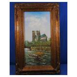 Oil on Canvas Framed Parisian Street-artist