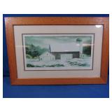 Framed Print-"Winter Quiet" 20x30, artist signed