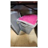 Large Plastic Tote Lot