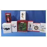 NIB Hallmark Ornaments-Grease, Barbie, Penguins &