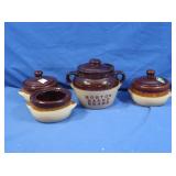 Monmouth Boston Baked Beans, 3 Bowls, 2 Lids (not