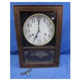 Le Gant 31-day Key Wind Regulator Clock w/Key