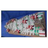 Vintage Celluloid Santa Christmas Tree Decor