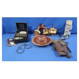 Wooden Motorcycle, Gun Holder, LED Light