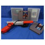 NES Nintendo Games w/Duck Hunt Gun
