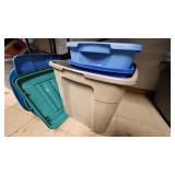 Large Plastic Tote Lot