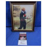 Autographed Framed Arnold Palmer Photograph