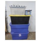 4 Storage Totes-15, 24 & 2-36 Gal