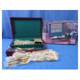 44 pc Flatware Set-French Rose Pattern