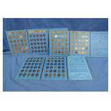 3 Penny Coin Collection Books w/Coins