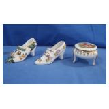 Limoges Shoes & Trinket Box