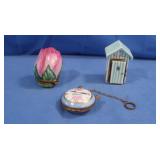 Limoges Beach Cabana, Rose, Clock