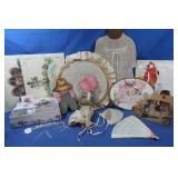 Paper Fans, Embroidery & Vintage D?cor