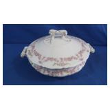 Flowered Dish w/Lid-Vienna Austria