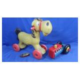 Vintage Riding Horse Toy, Playskool Pull Toy