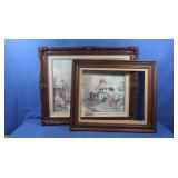 Marty Bell Oil Painting, Ornate Frame 25x31",