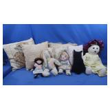 Hand Stitched & Crocheted Pillows