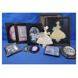 Vintage Fancy Lady Pictures 8x11", 4x6" Frames