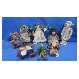 Wooden Doll Figures