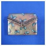Limoges Rochard "Merry Christmas" Gold Letter Box