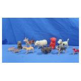 Celluloid Dogs & Ram Statues