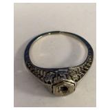 Vintage 18K Ring(no stone)  1.4gr