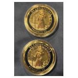2 St. Christopher Coins