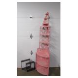 MCM Cube Shelf, Wood 8-shelf Corner Shelf 78x15"