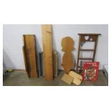 Wood Shelves & Ladders-24", 31"