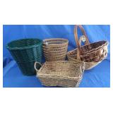 5 Wicker Baskets
