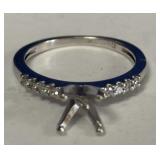 14K Mounting w/Diamonds 2 gr