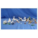 Ceramic Birds, Unicorns, Horse Figures