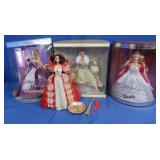 3 NIB Barbies-2001 Holiday, 2005 Holiday, 2000