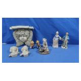Ceramic Figures Lot-Angels, Cats & more