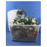 Faux Flowers-incl. bin