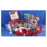 Christmas Decor-Tree Top, Ornaments, Ribbon &