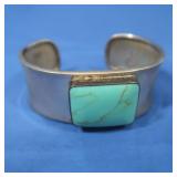 Silver Turquoise Bracelet   30gr