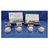 Baseballs-2 PNC Park Opener, 4 Autographed