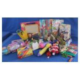Toy Lot-Dolls, Microphones, Coloring Books &