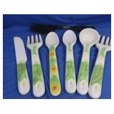 Ceramic & Metal Oversize Utensil Decor